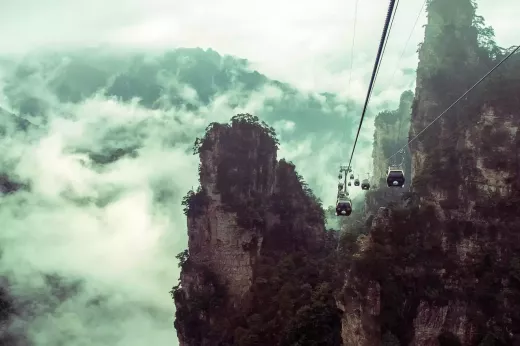 Zhangjiajie בסין היווה השראה להרי הללויה באווטאר הסרט